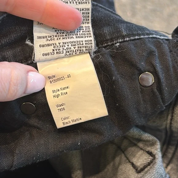 R13 High Rise Skinny Black Jeans - Picture 11 of 16